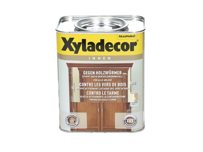 Xyladecor Schutzlack gegen Holzwürmer Farblos, 750 ml Mittel zur aktiven Bekämpfung von Holzwurmbefall