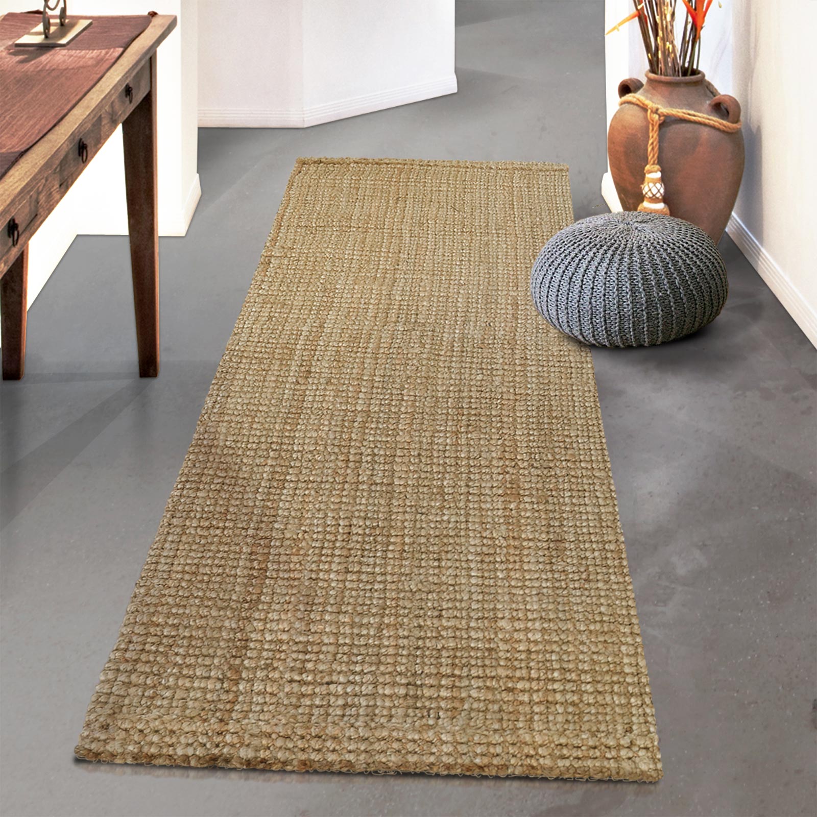 floordirekt Jute-Teppich Urbano | Bouclégarn | Nature