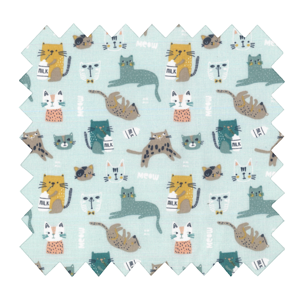 Tissu Coton Au Mètre Vie De Chats Ex1092