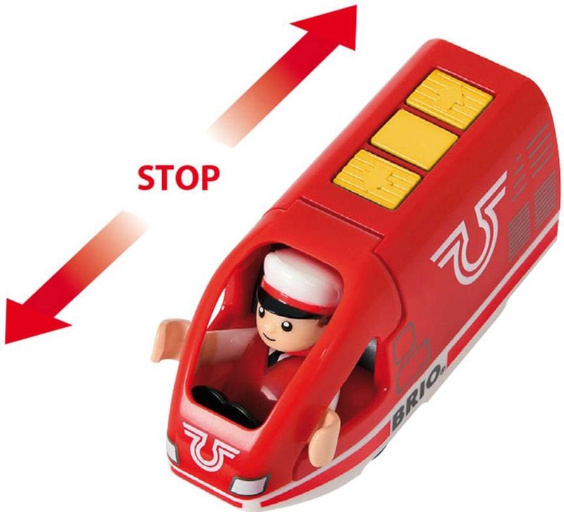 BRIO Oplaadbare rode passagierstrein met USB kabel - 33746