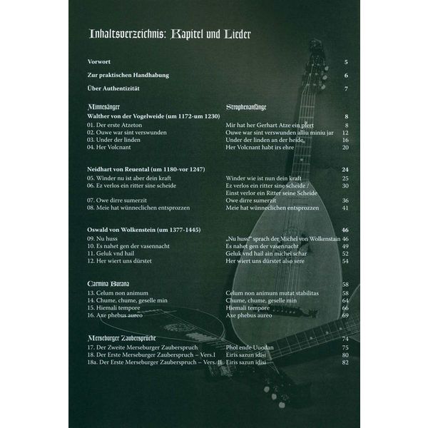 Fingerprint Das mittelalterlicheLiederbuch