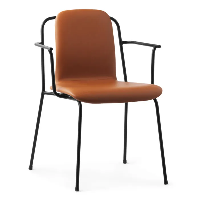 Normann Copenhagen Chaise Studio avec accoudoirs | Brun