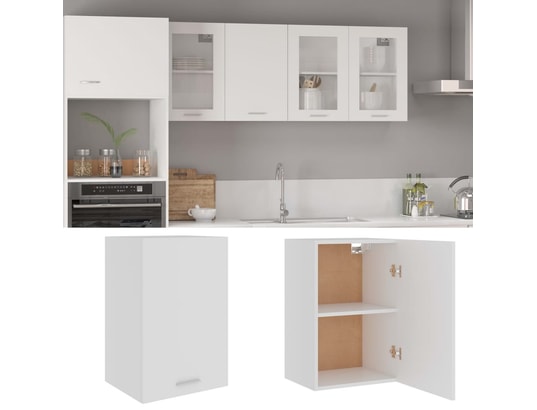 VIDAXL - Meuble haut Armoire de cuisine blanc 39,5x31x60 cm aggloméré