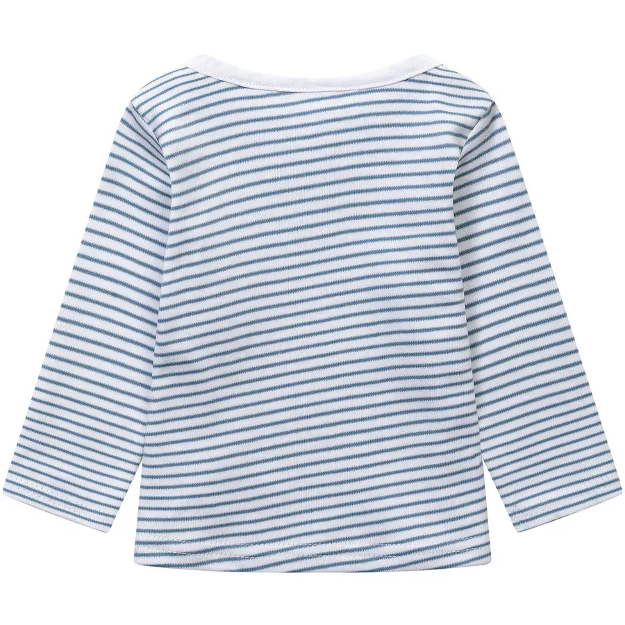 MINOTI 3er-Pack Longsleeves HellblauWeiß