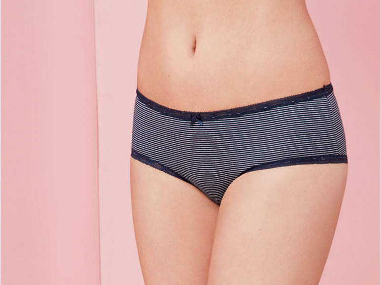 Hipsters voor dames, set van 3, biokatoen en elastaan