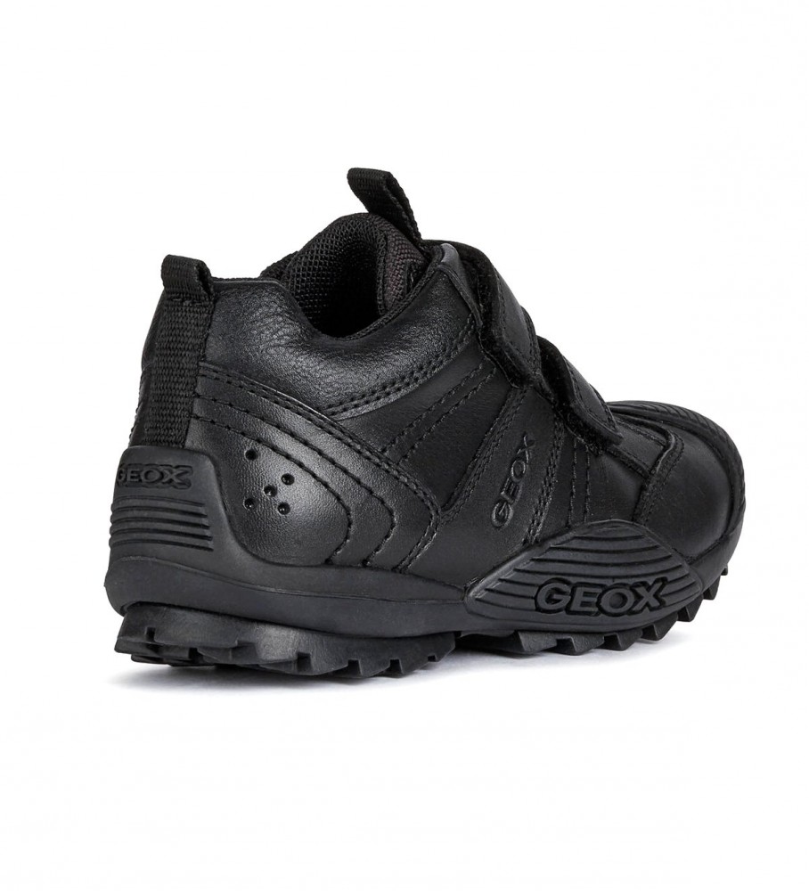 Sapatos GEOX Jr Savage em couro preto