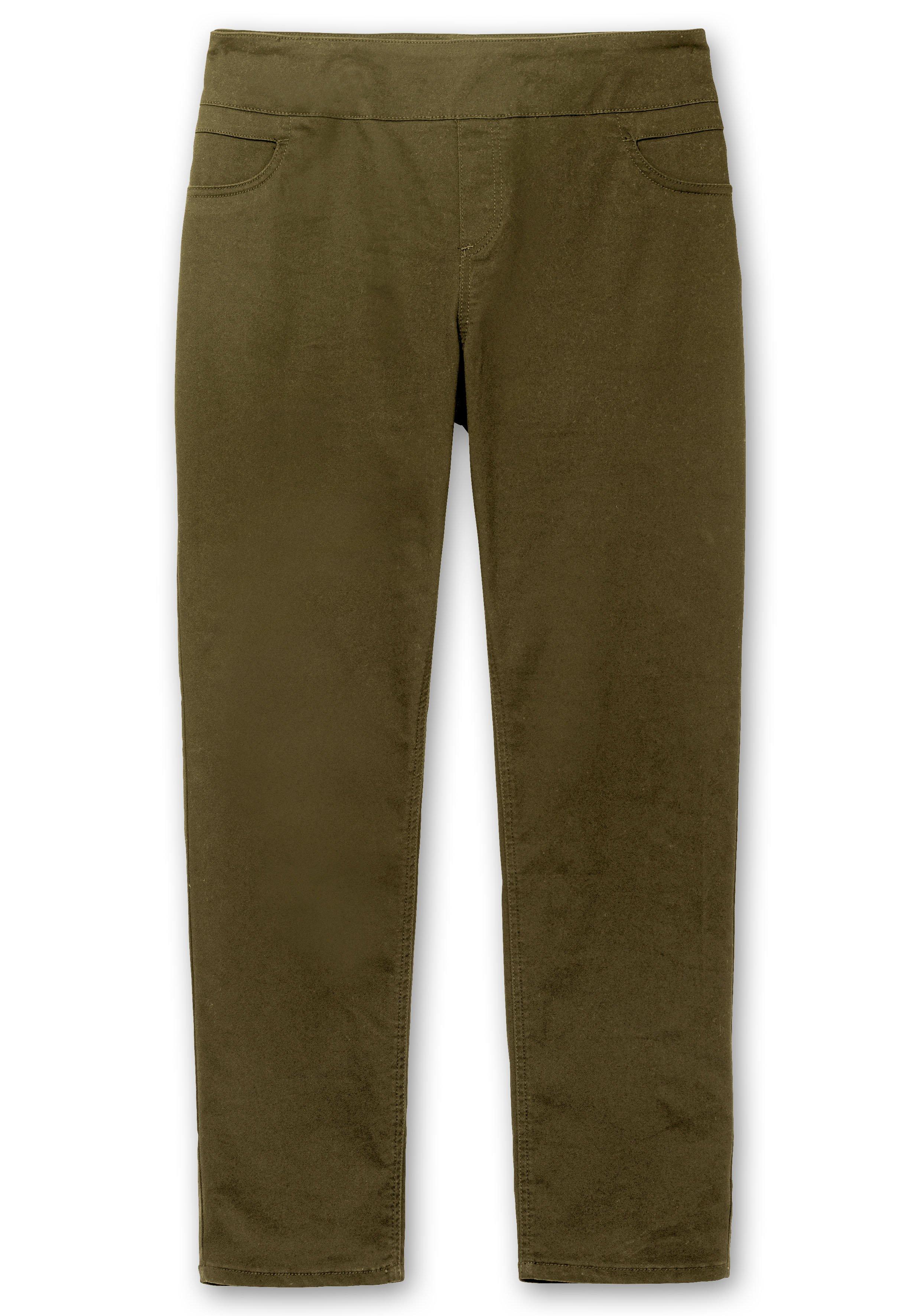Gerade Hose mit hohem Rundum-Dehnbund
