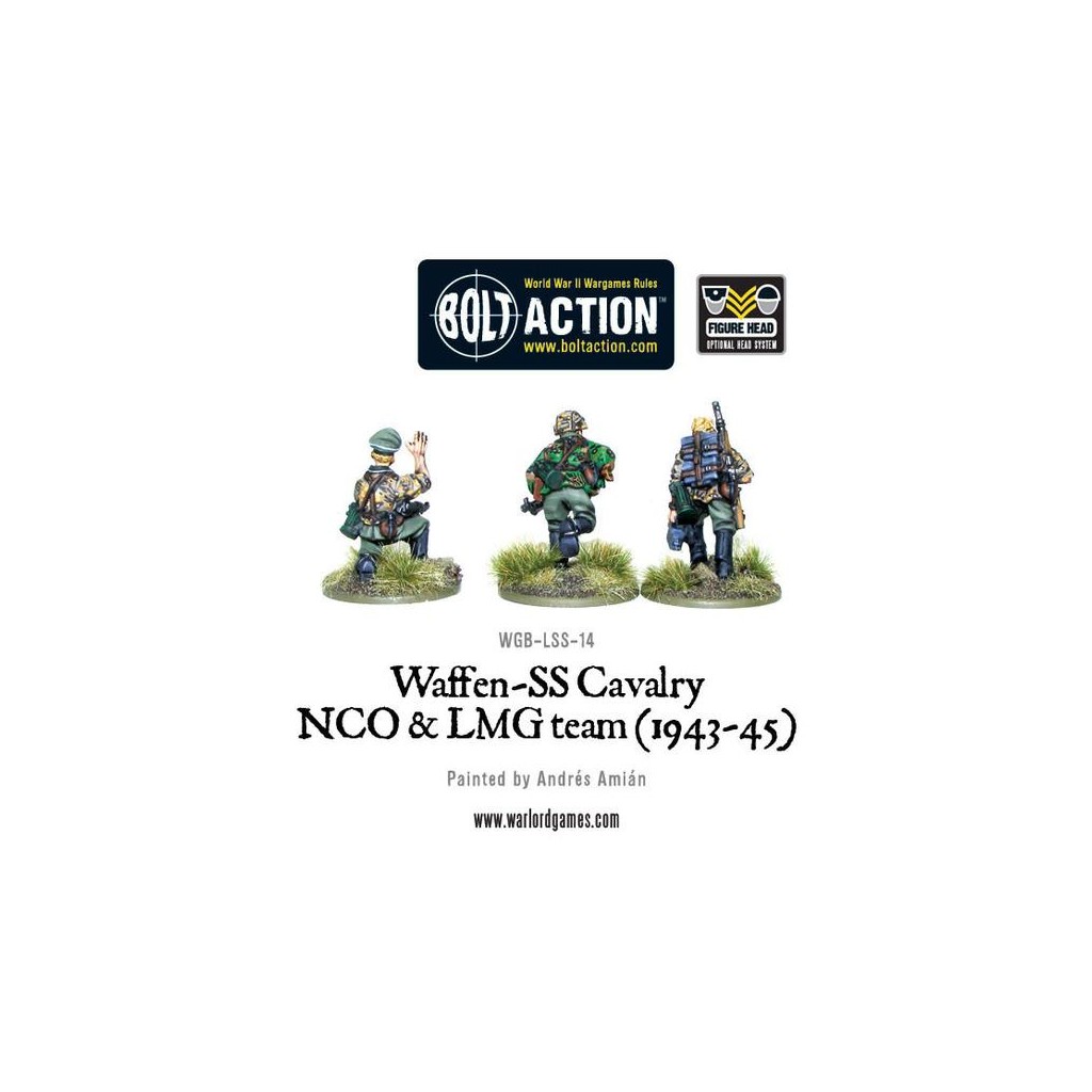 Bolt Action - Waffen SS Cavalry NCO & LMG Team (1942-45)