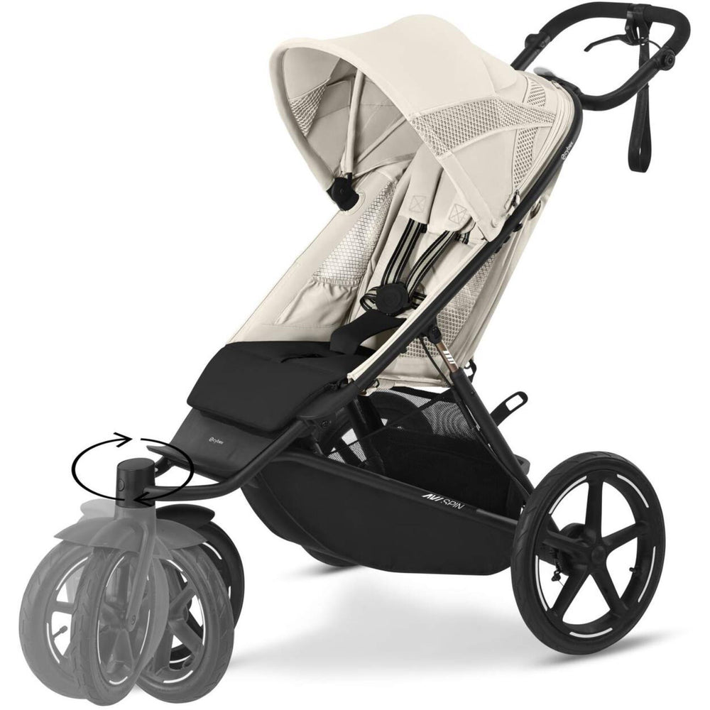 Køb Cybex Avi Spin BLK Klapvogn Seashell Beige light beige