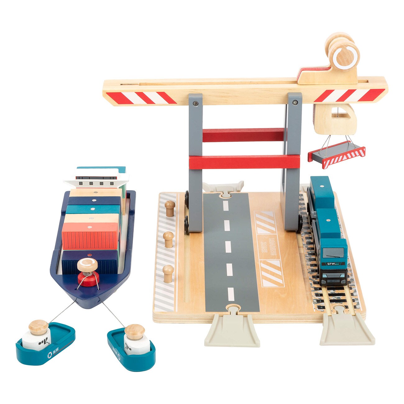 Smallfoot Container Terminal 11378 Mehrfarbig Spiel-Parkhaus