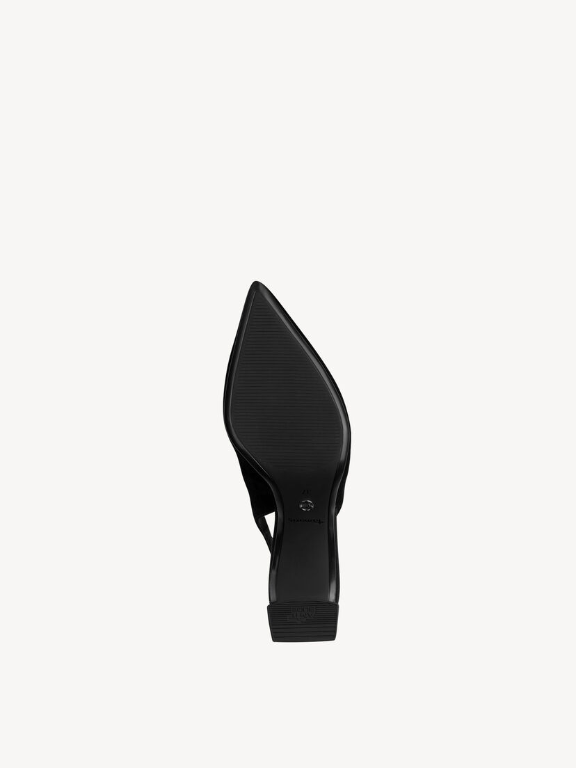 Leren Slingpumps - zwart