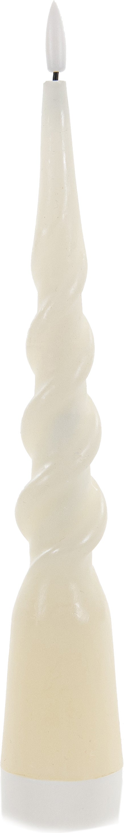 Anna's Collection LED dinerkaars Swirl ivoor D 2 H 29 cm