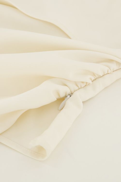 Witte corset top gedrapeerd