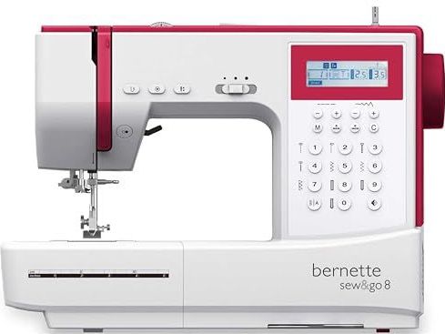 Bernette Sew&GO8 - Computernaaimachine - 197 Naaiprogramma's - Vrije Arm - Multifunctioneel Display