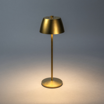 KonstSmide tafellamp Eze 3,1W oplaadbare LED verlichting goud