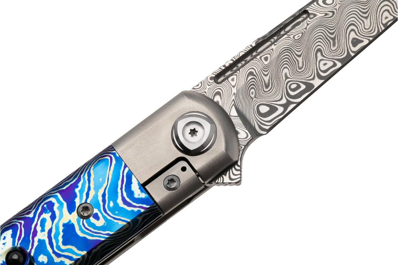 Liong Mah Tanto One, Damasteel, Titanium MokuTi Inlay, zakmes
