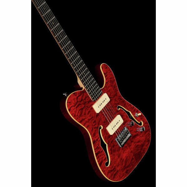 Harley Benton TE-90QM Trans Red
