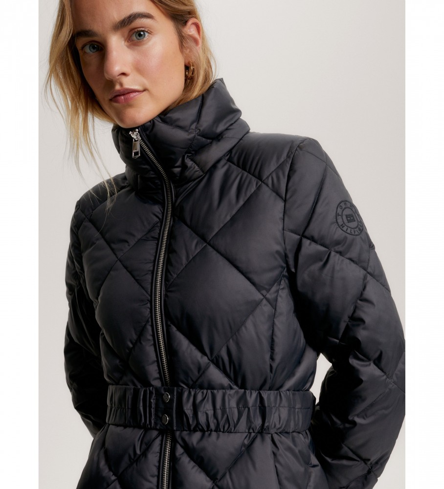 Jaqueta Tommy Hilfiger Elevated Matelassada, Preta