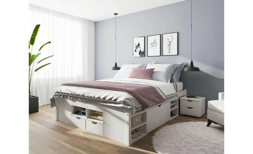 Funktionsbett-Gestell Till Weiß 140 cm