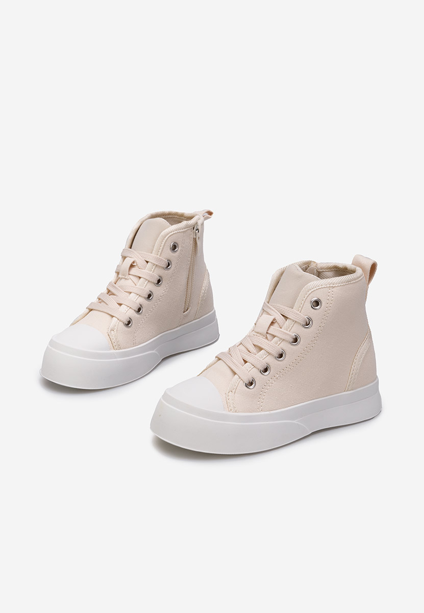 Baskets pour enfants beige Lion B