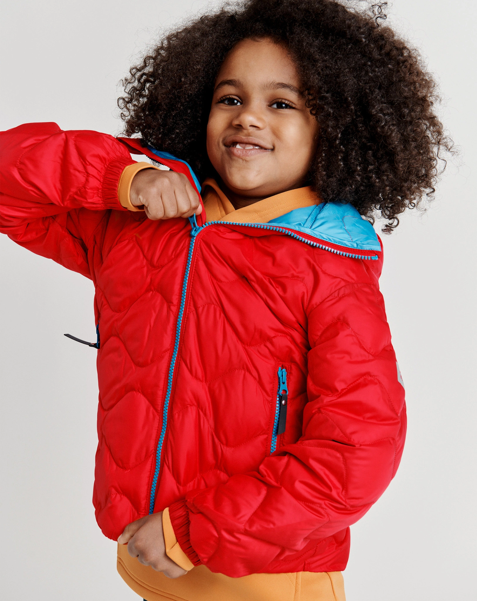 Daunen-Steppjacke FOSSILA in tomato red