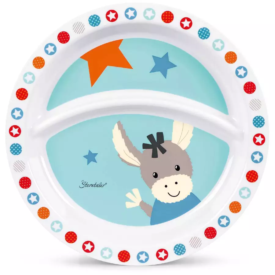 Sterntaler Kinderteller ø 21.8 cm 3er Set blau