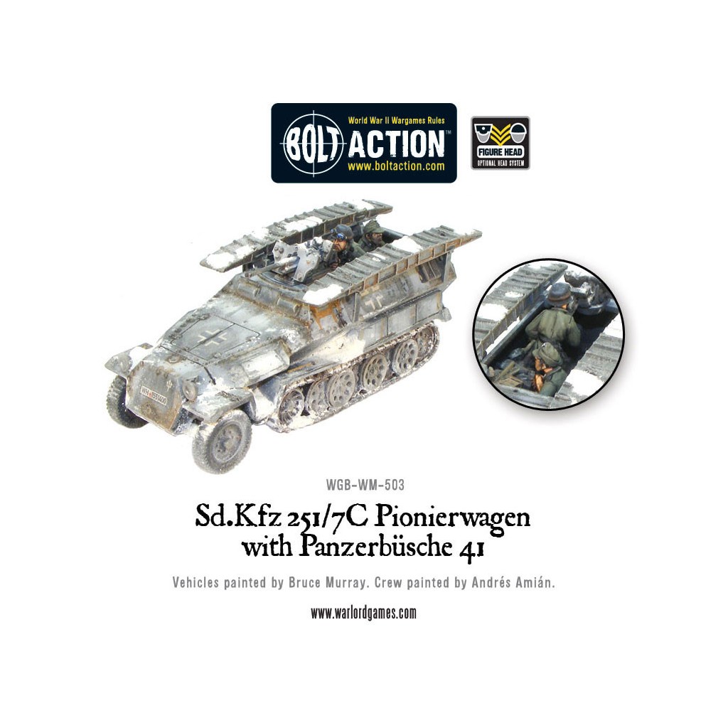 Bolt Action - German - Sd.Kfz 251/7C Pionierwagen with panzerbuchse 41