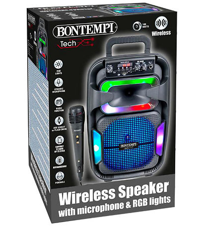 Bontempi H?jtaler m. Mikrofon/Lys - 38 cm - Trådløs