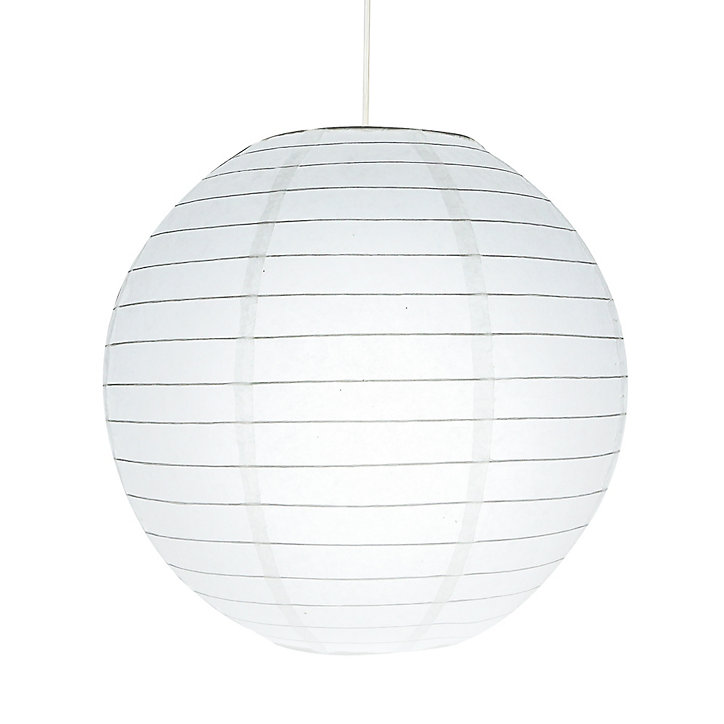 Abat-jour papier Raqis Ø28cm GoodHome Blanc