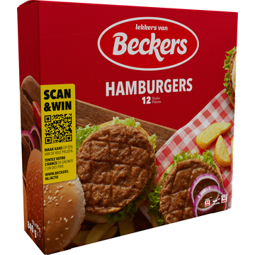 Beckers Hamburgers 12 Stuks