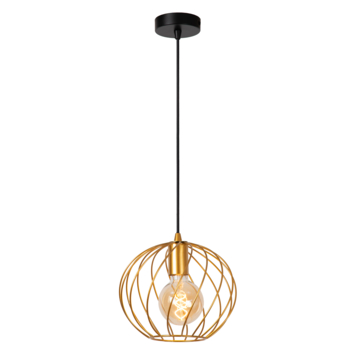 Lucide hanglamp Danza mat goud Ø25cm