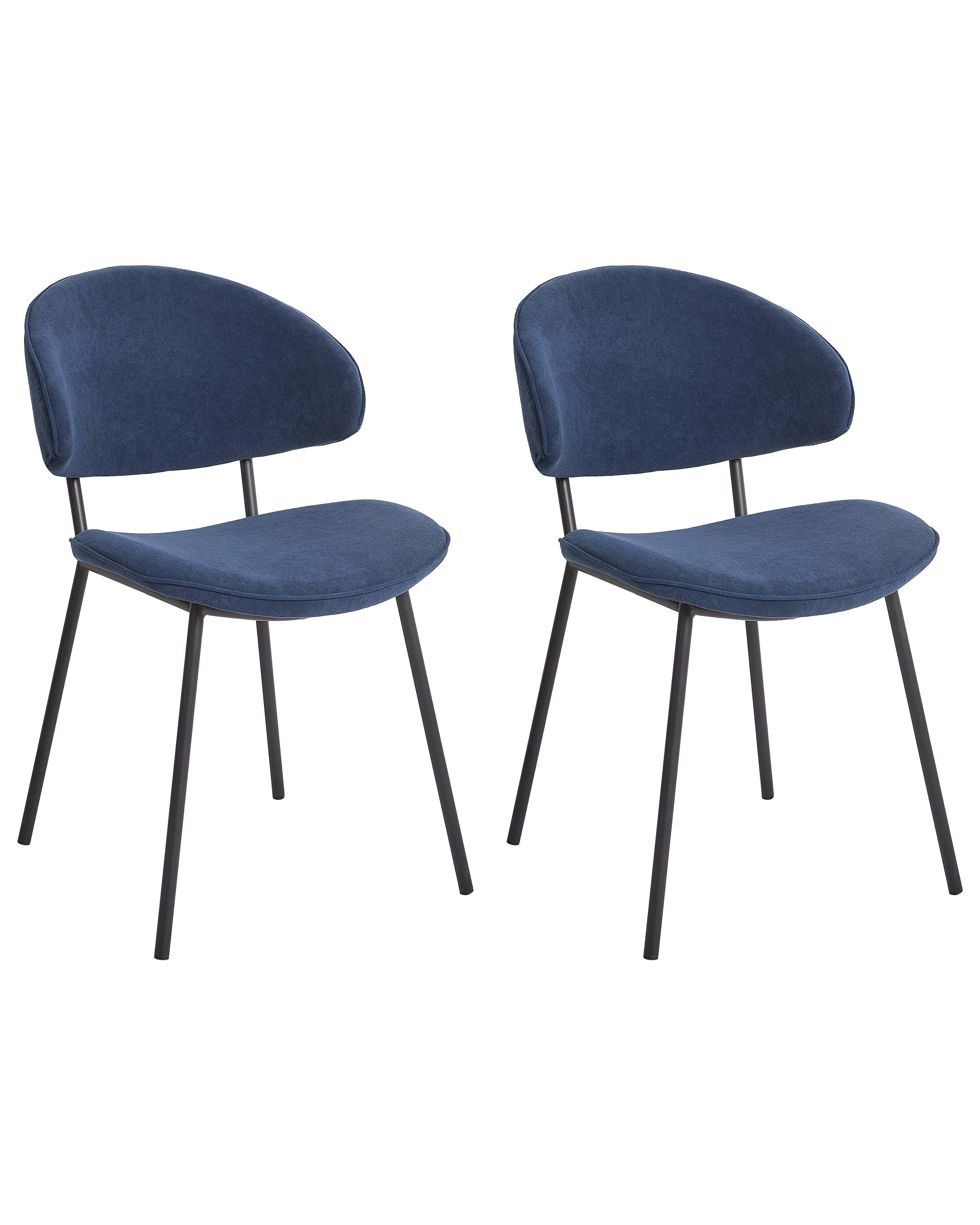 Set van 2 eetkamerstoelen KIANA Donkerblauw