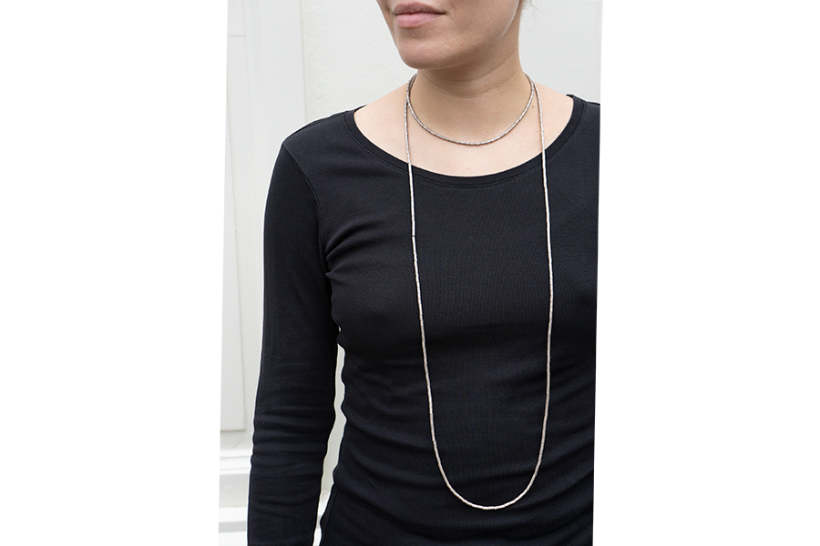 Rappold neck laurierdrop silver