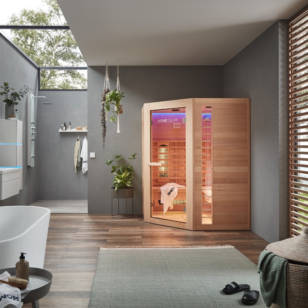 Home Deluxe Infrarotkabine Redsun XXL Deluxe mit Vollspektrumstrahlern
