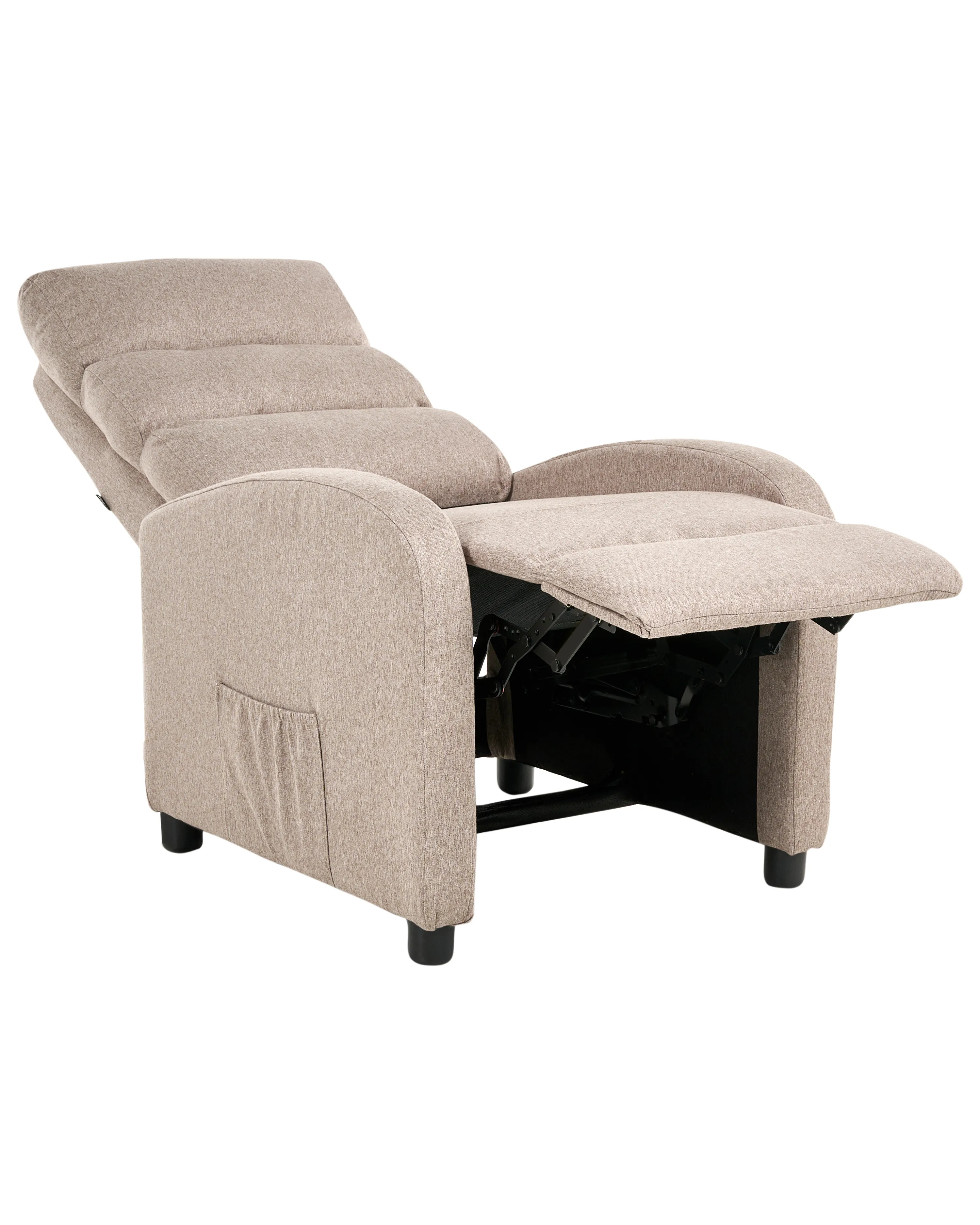 Relaxfauteuil OTUS inclusief voetensteun Stof Taupe