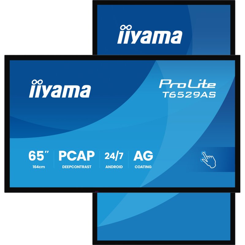 iiyama T6529AS-B1AG Écran d'affichage dynamique En forme de kiosk 163,8 cm (64.5