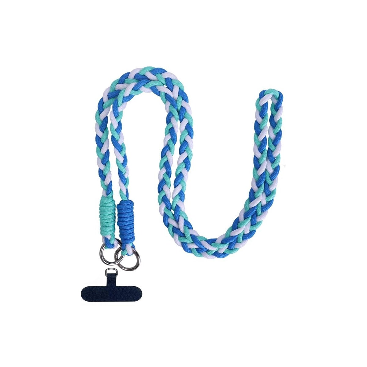 Mobilhalsbånd 12mm med festebrikke - Ocean Breeze