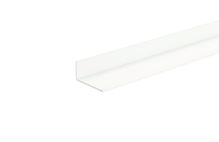 Listeprofil hvid - 10 x 15 mm x 1 m