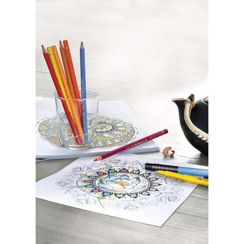FABER-CASTELL POLYCHROMOS Farbstifte, 48er Holzkoffer