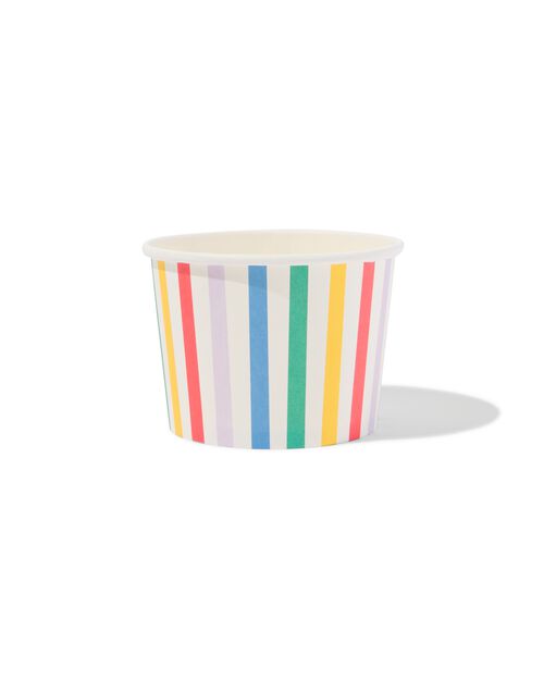 5 coupelles en carton confetti 450ml
