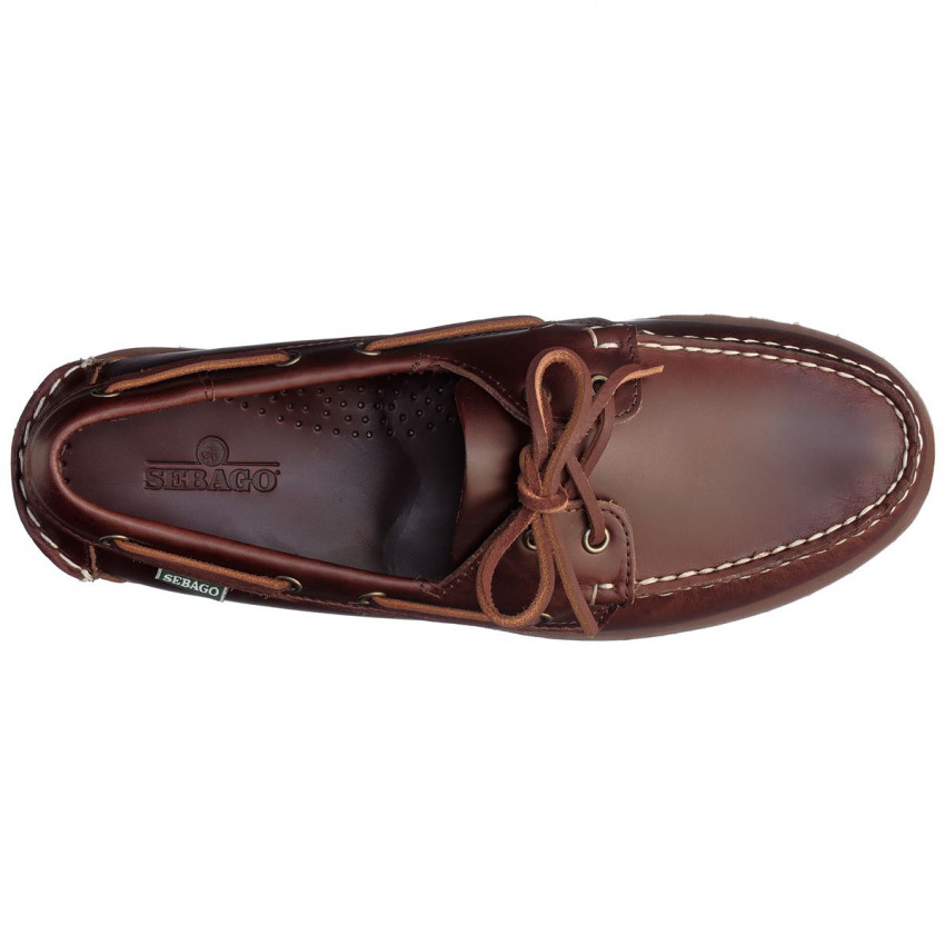 RANGER WAXY BROWN GUM-Mocassin semelle crantée pour homme en cuir ciré