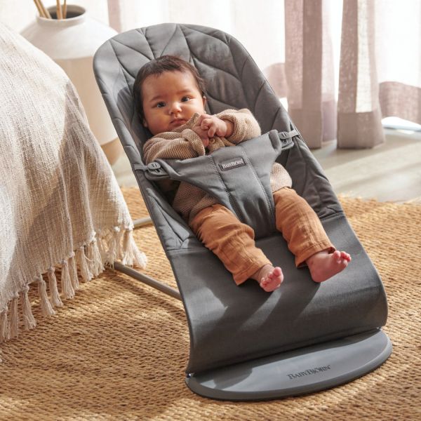 BabyBjörn Bliss Wipstoel – Geweven Kroonblad Quilt– Antraciet