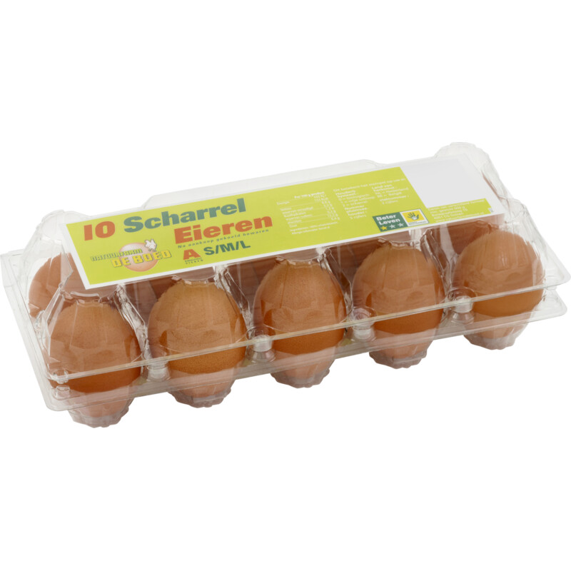 Natuurfarm de Boed 10 scharrel eieren S M L
