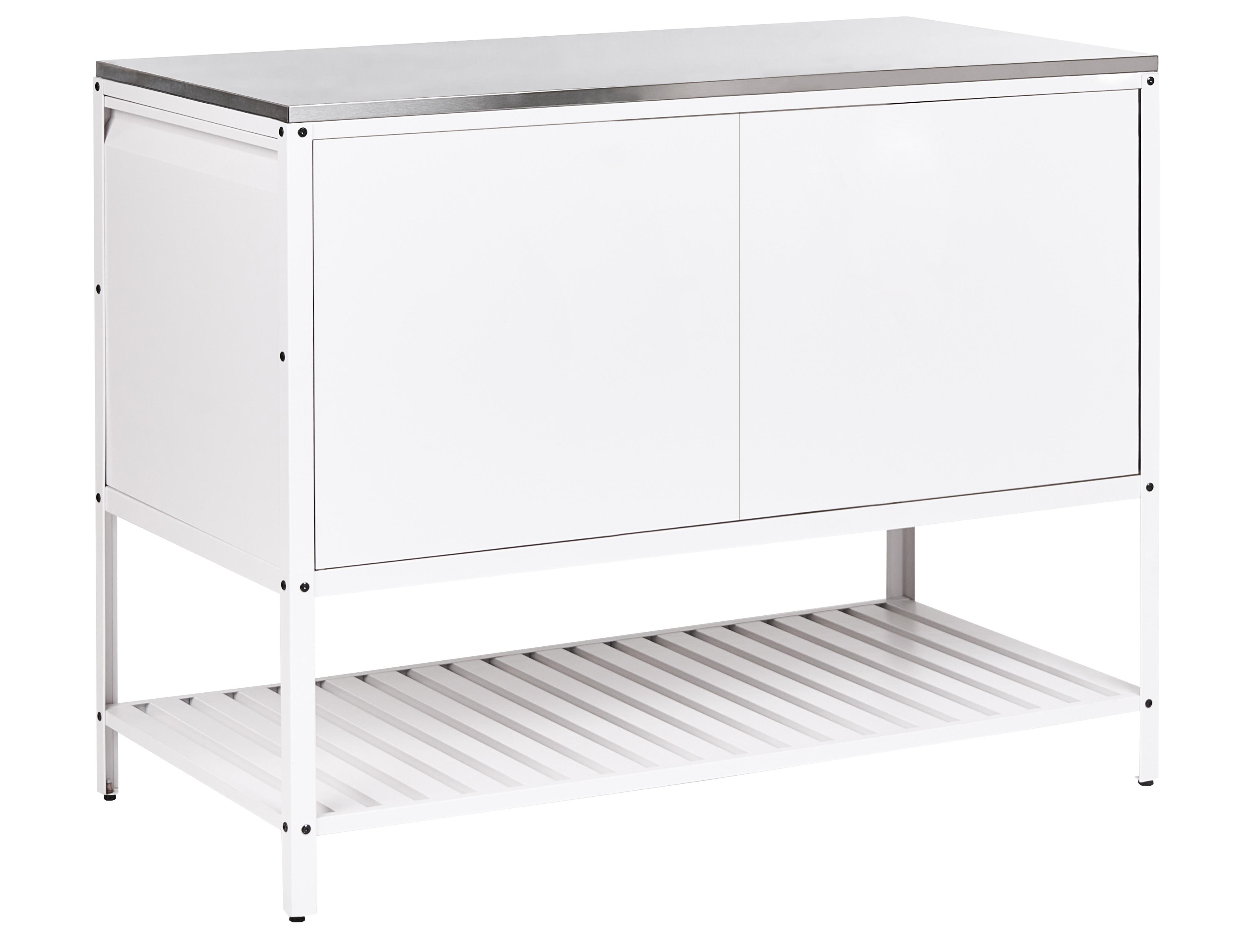 2-delige buitenkeukenset met bartafel MAENZA Metaal Wit