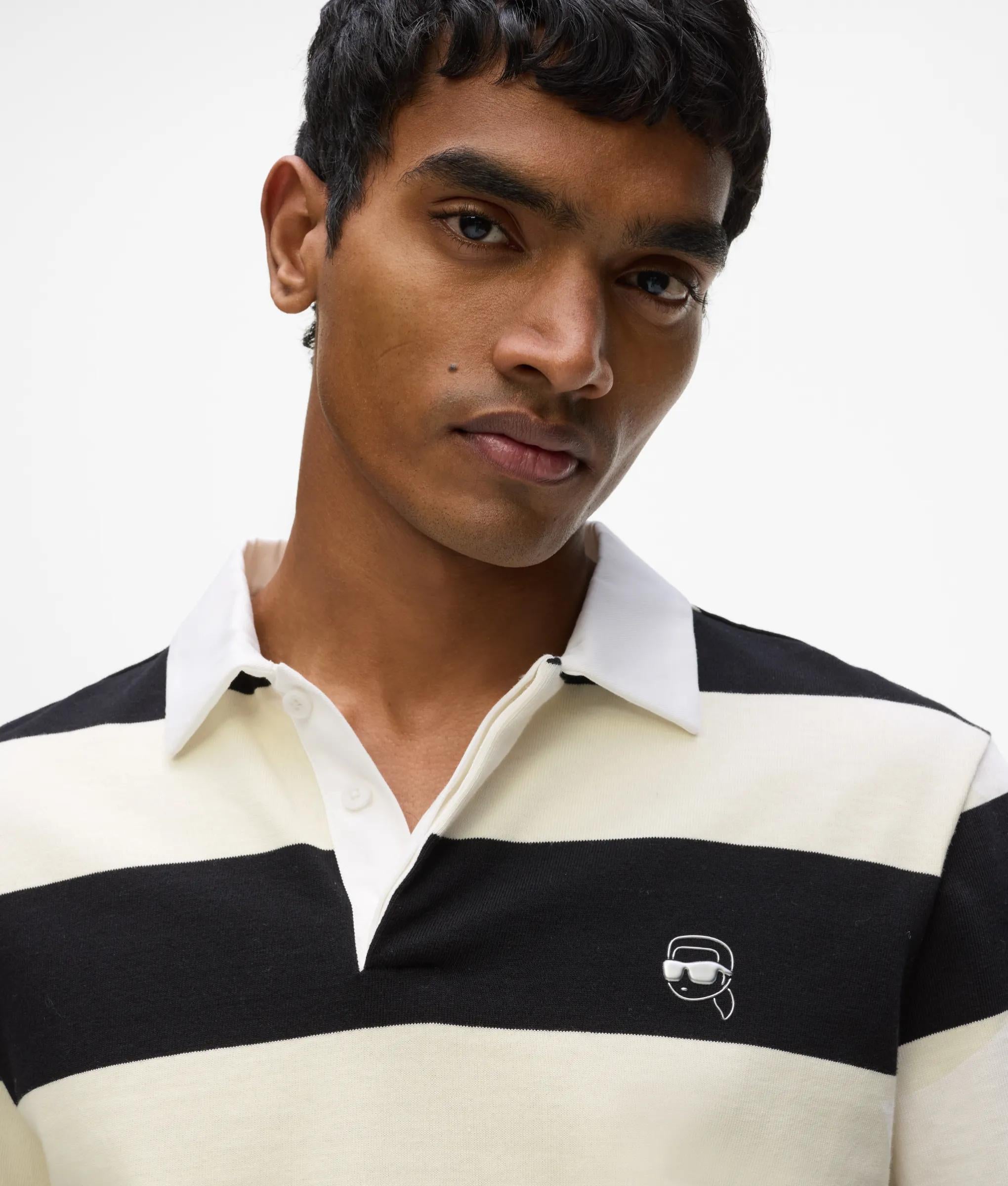 Ikon poloshirt met opvallende strepen