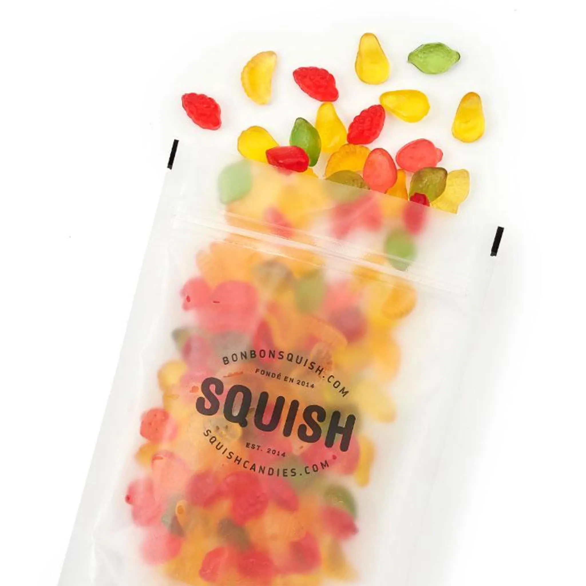 Squish Bonbons Folie Fruitée Sans Sucre Ajouté 120g