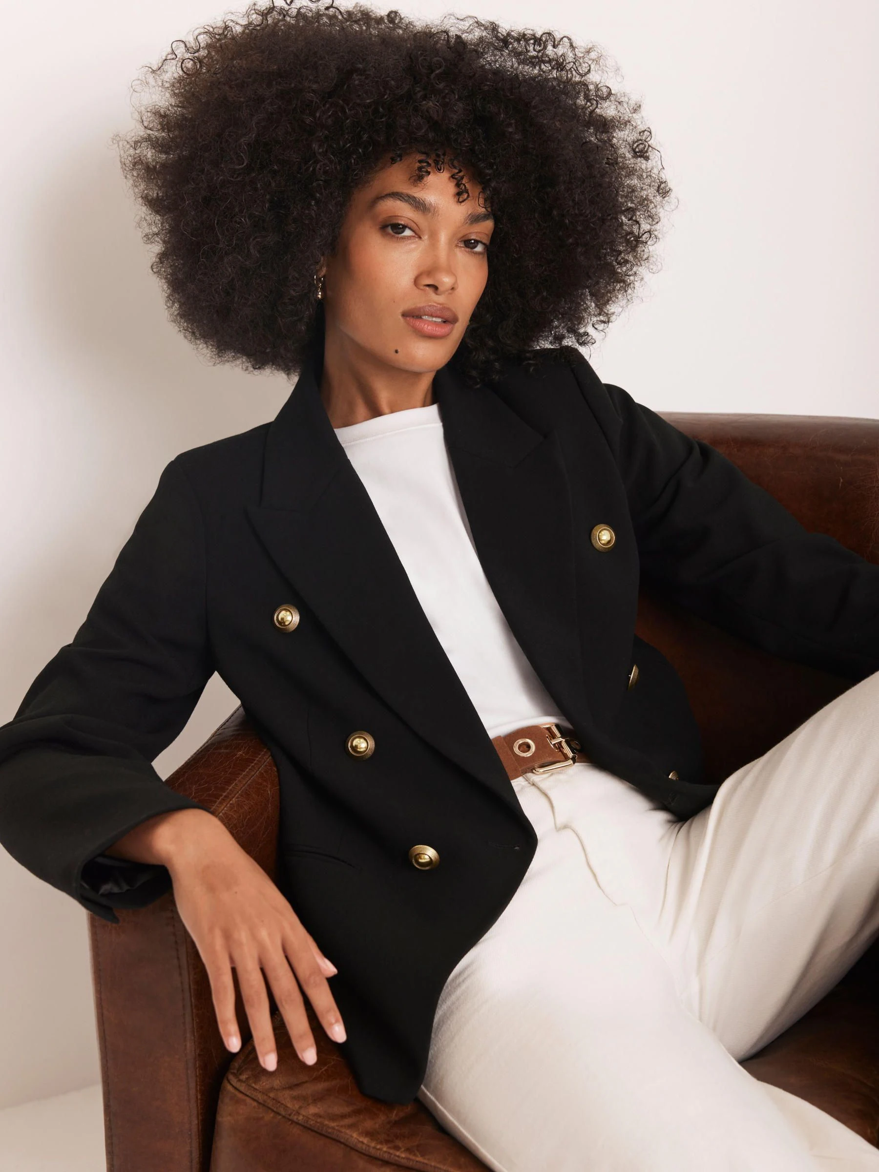 Mint Velvet blazer met dubbele rij knopen