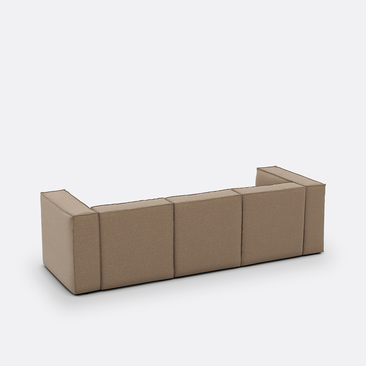 LA REDOUTE INTERIEURS<br>Banco modular, 3 espinhas, tecido texturizado, Seven