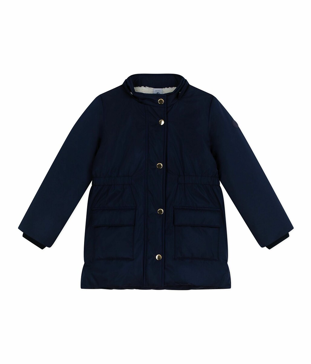 PETIT BATEAU<br>Parka com capuz removível e forro de sherpa