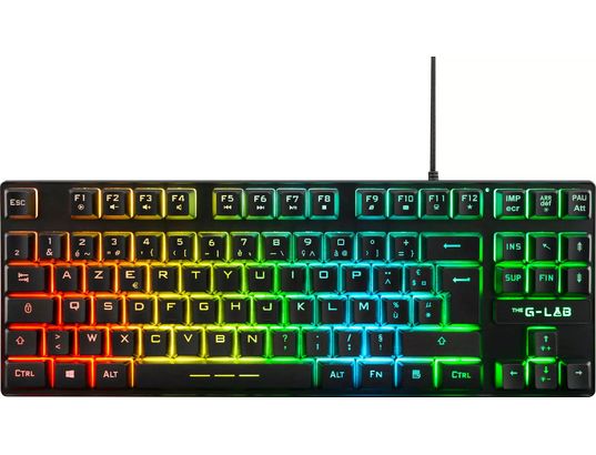 THE G-LAB - Clavier gamer KEYZ Caesium TKL noir (FR)